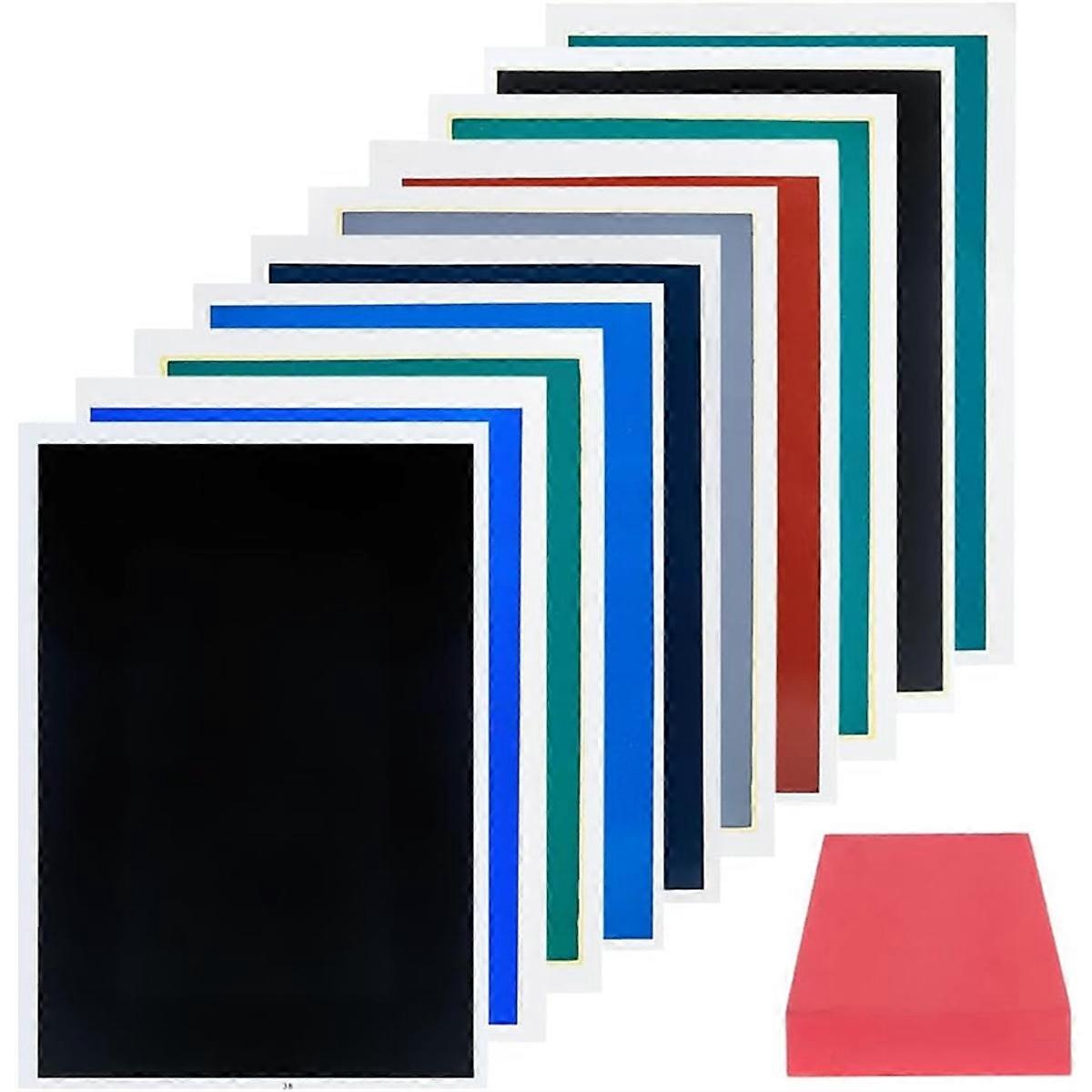 10 Pcs Engraving Marking Paper, Engraving Color Paper