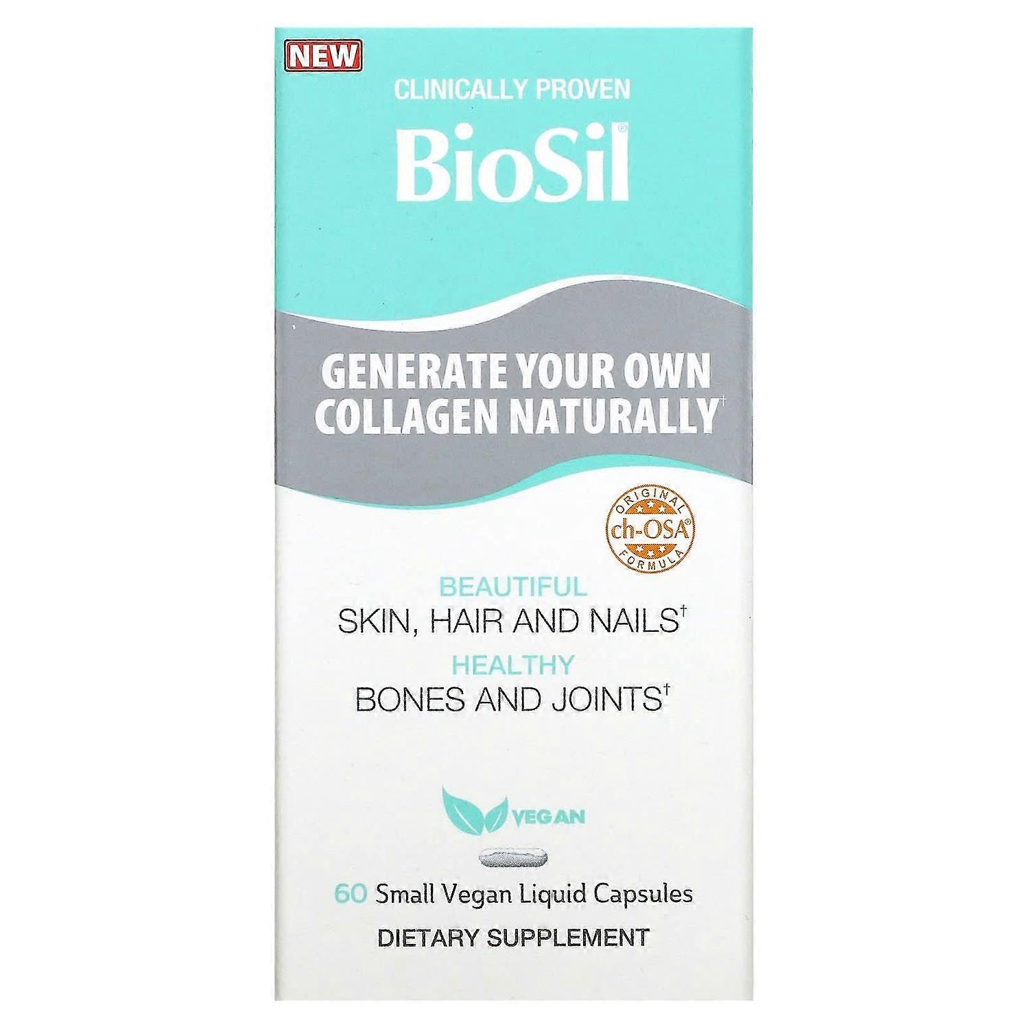 BioSil, Advanced Collagen Generator, 60 Small Vegan Liquid Capsules
