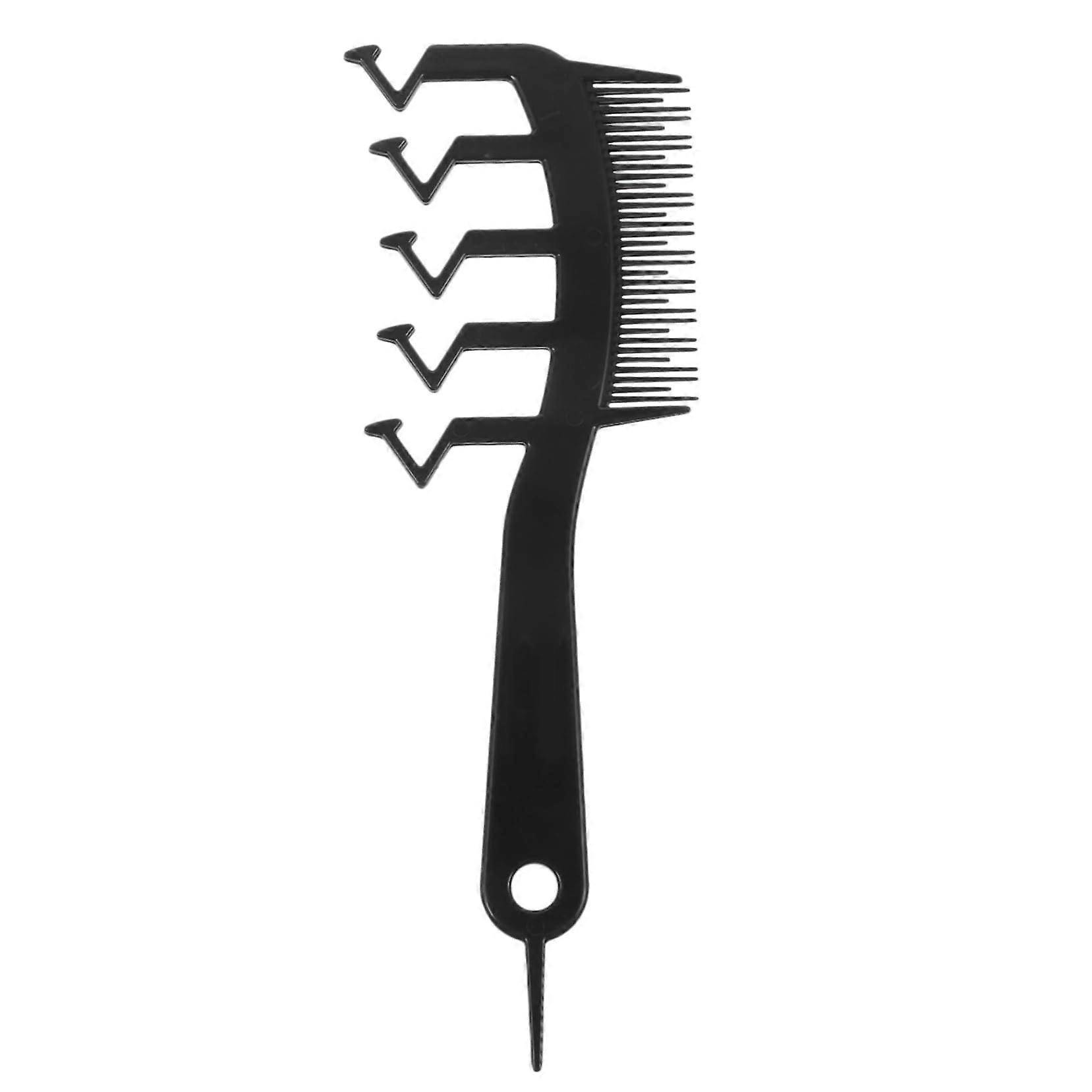 Z Shaped Wide Tooth Comb Lightweight Salon Hair Styling Tool For Men And Women Travel Size Home Use Smooth Hair