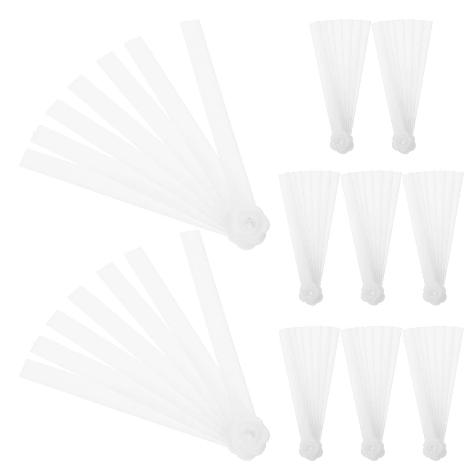 Hand Fan Making Frame Plastic Folding Fan Frame for DIY Craft Use 50Pcs