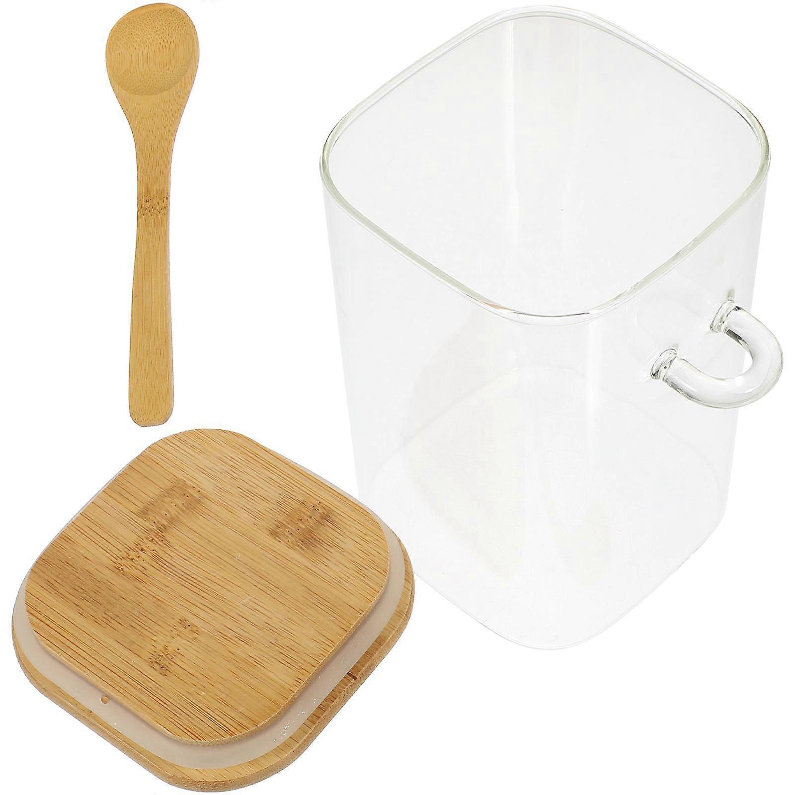 Storage Container With Lid Transparent Kitchen Utensil Food Storage 17X10CM Sealing 1Set