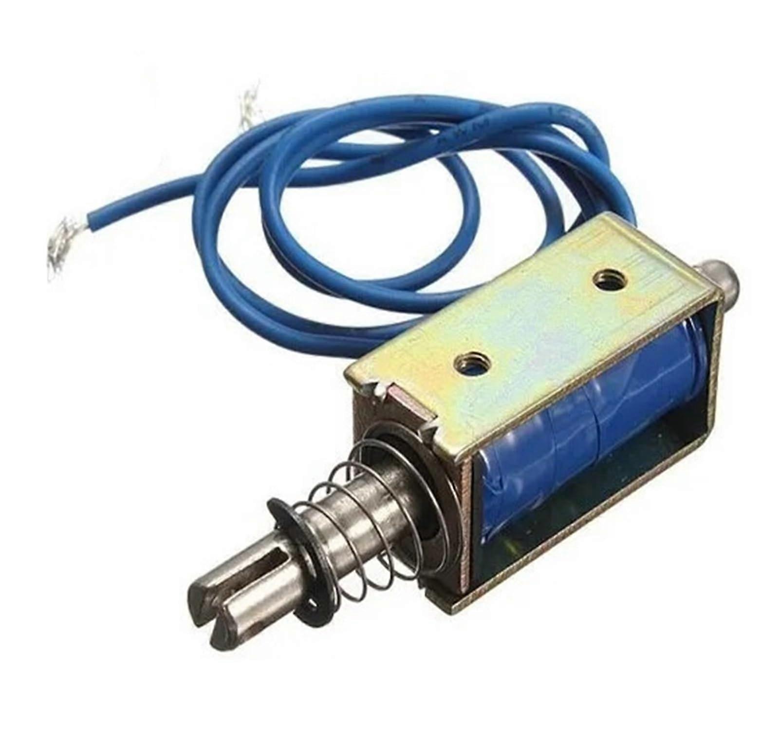 Miniature PushPull DC Traction Frame Electromagnet Model ZYE10530Z Dual Voltage 12V 24V Compact Size