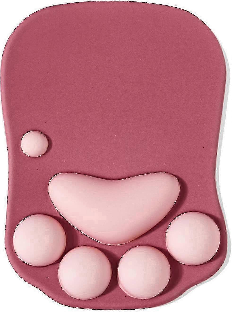 Ergonomic Mouse Mat with Wrist Support Kawaii Cat Design Silicone Gel Non-slip Pad Suitable for Home Office and Gaming miao8