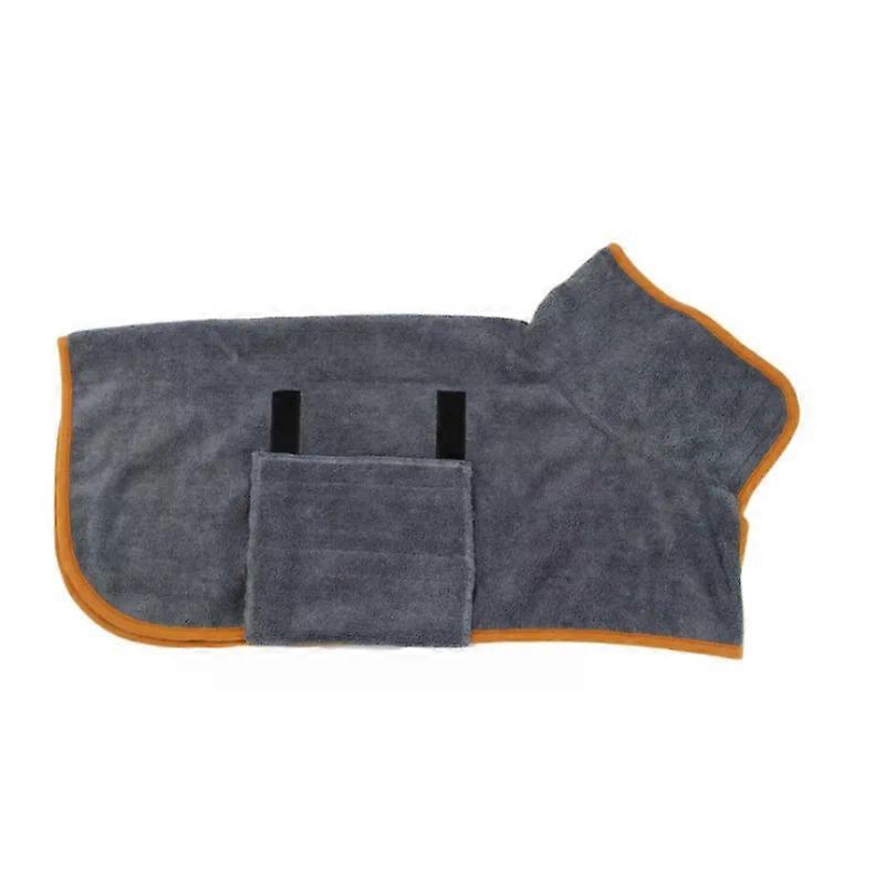 Pet Bathrobe Adjustable Absorbent Towel for Large Medium Small Dog Super Fast Drying Moisture Bath Robe