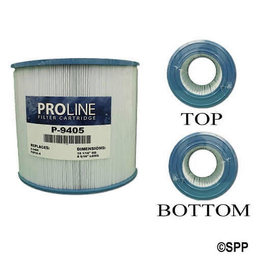 Filter Cartridge, Proline, Diameter: 10-1/16", Length: 8-9/16", Top: 6" Open, Bottom: 6" Open, 50 sq ft
