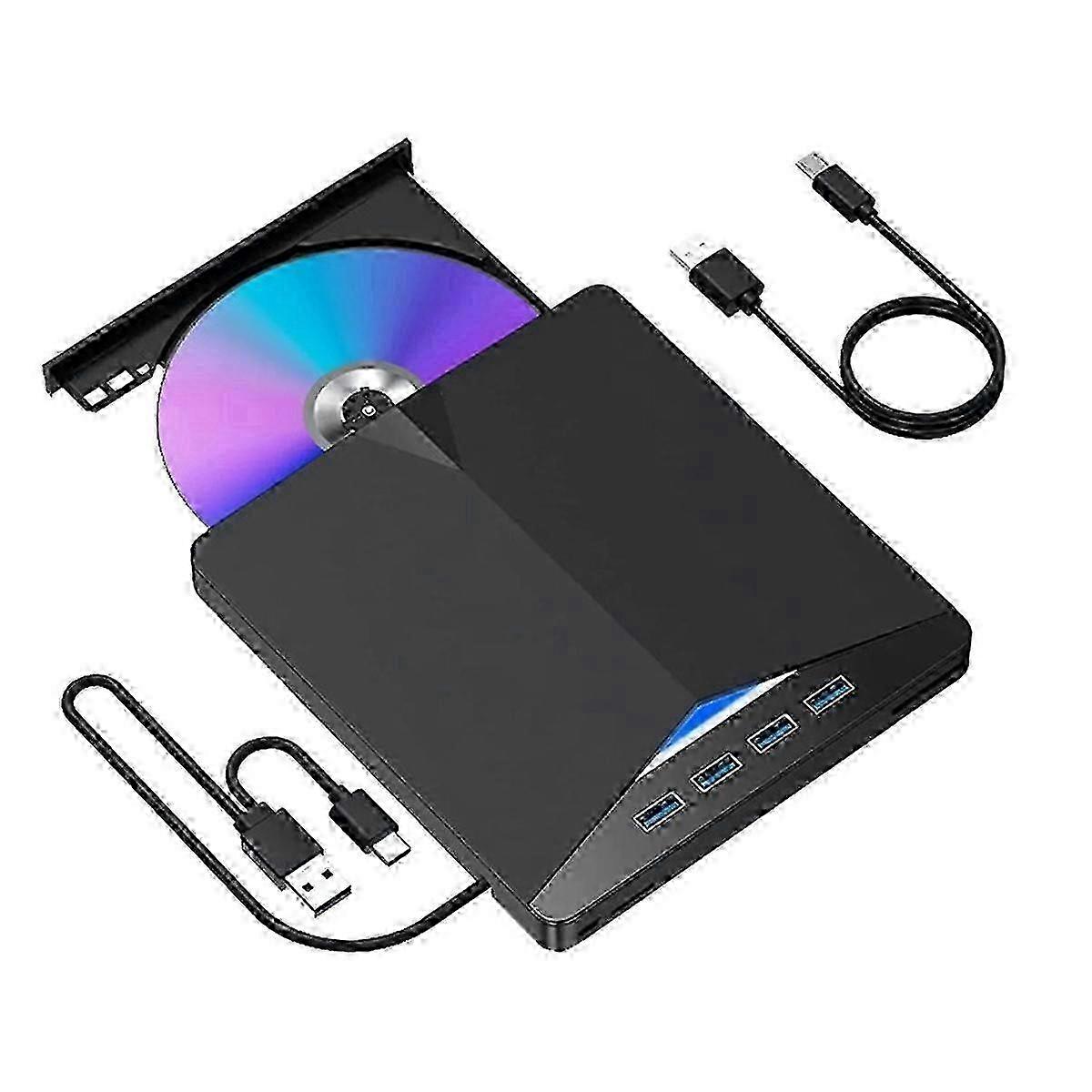 25-26 USB 3.0 Type-C Portable CD-RW/DVD-ROM Burner and Reader