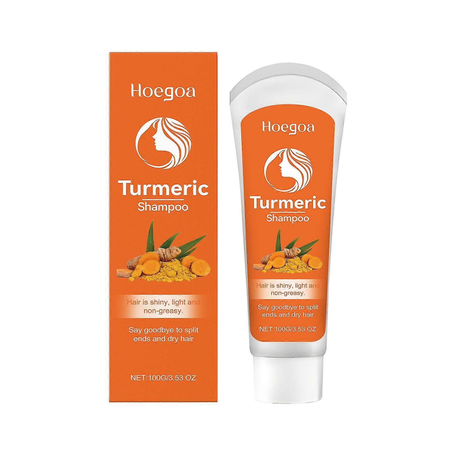 Turmeric Shampoo Cleanses Scalp, Hydrates Moisture And Softens Dry And Irritated Hair