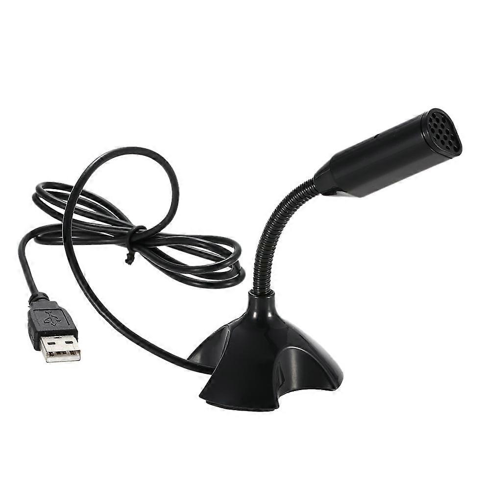USB Desktop Microphone for Computer Portable Studio Speech Mini Mic Plug & Play Condenser Mic for PC Laptop,Black/White