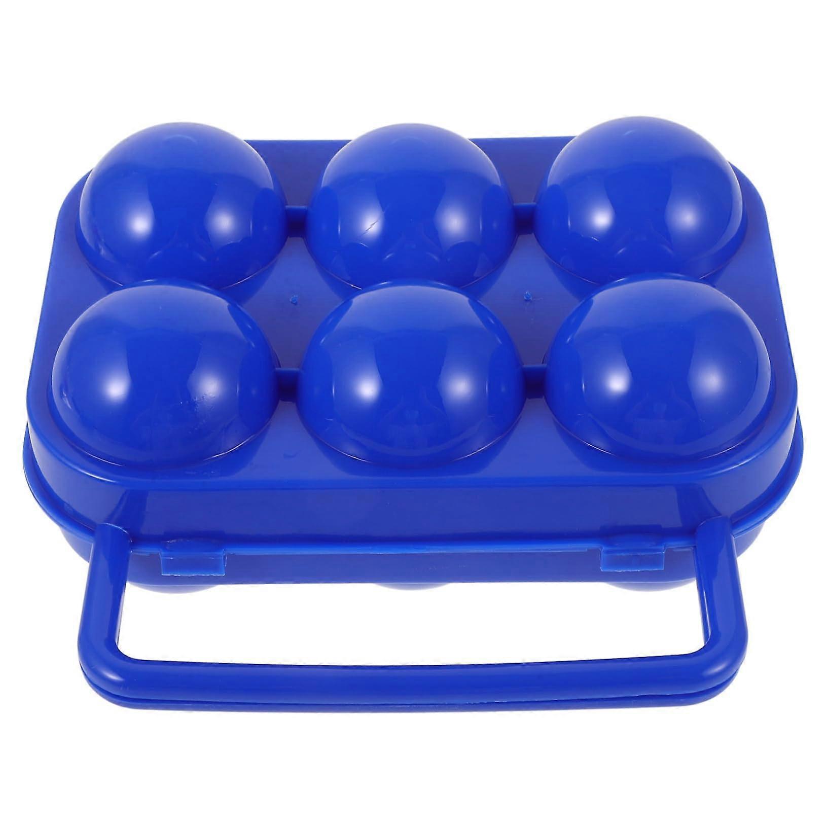 Outdoor Storage Box Portable 6Grid Egg Carton PP Material Egg Holder Container For Eggs