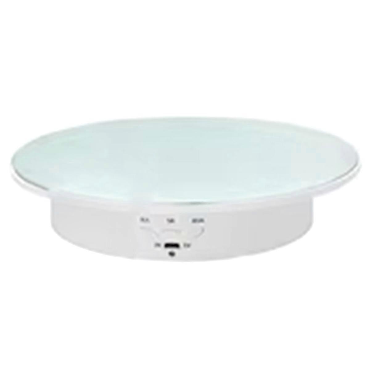 Photography Turntable Electric Rotating Display Stand 360 Degree with Remote Control Motorized Turntable for or Videos B