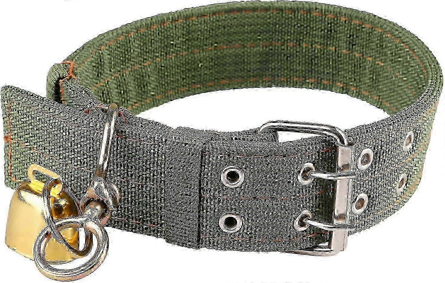 Storfe krage med tykt lerret og justerbar nylonstropp for ku hals