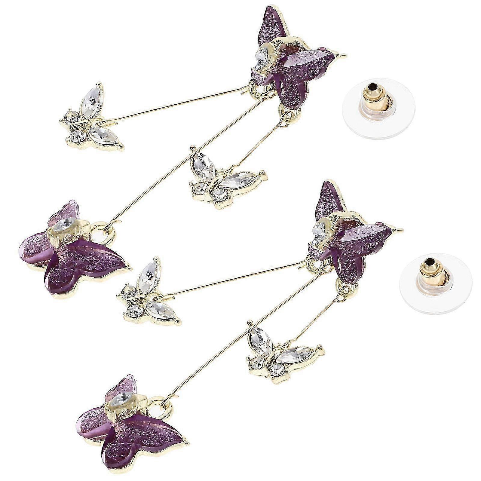 Butterfly Tassel Earrings Four Pairs  for Women's