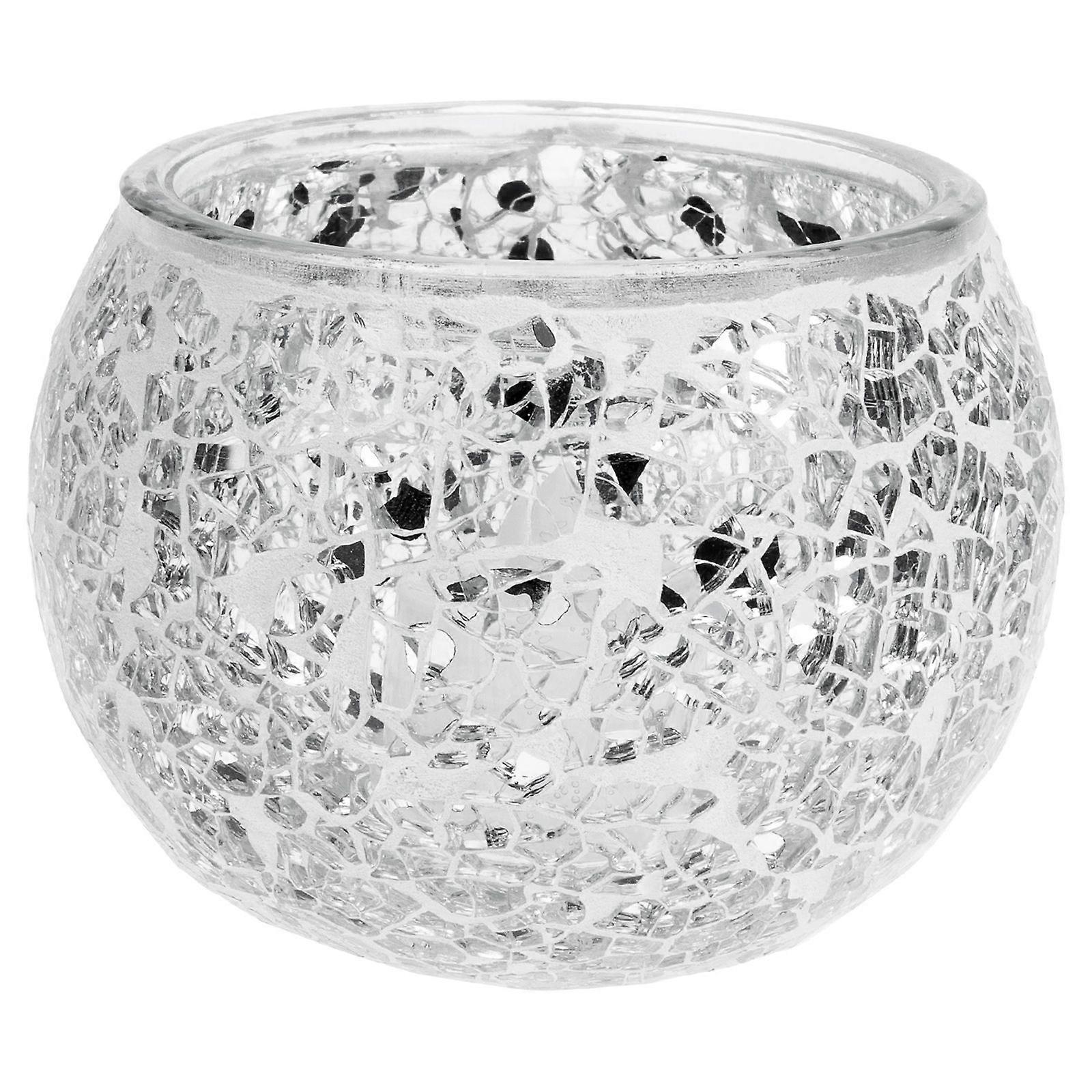 Creative Glass Mosaic Candlestick Elegant Candle Holder Wedding Candlestick Decor