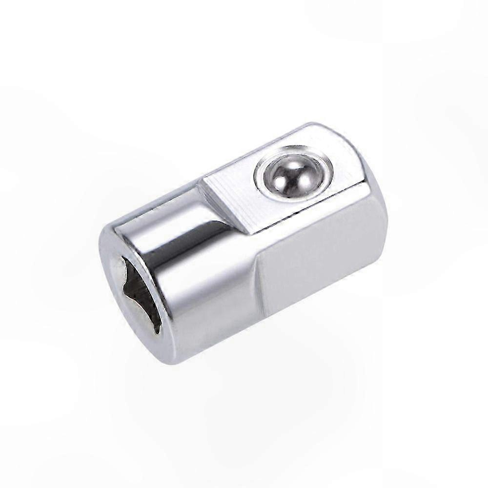 Socket Adapter 1/4 to 1/2 Inch Reducer Silver Mechanical Work Tool Accessory