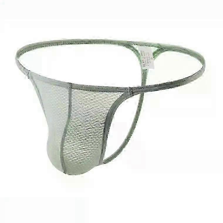 Men Underwear Gay Erotic T-Back G-String Male U Convex Pouch Panties Ultra-Thin Elastic Breathable Quick Drying Underpants