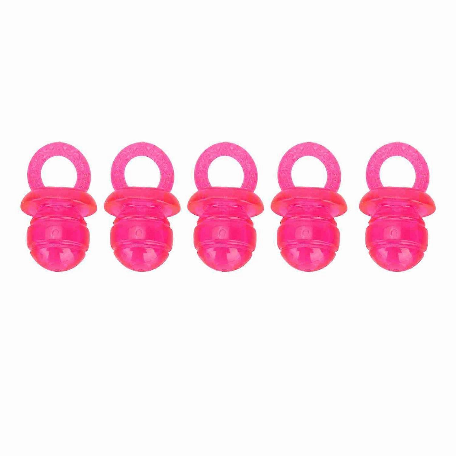 5 pcs / set Pacifier Shaped Pet Dogs Teether Teething Sounding Interactive Chew Toy (Red)