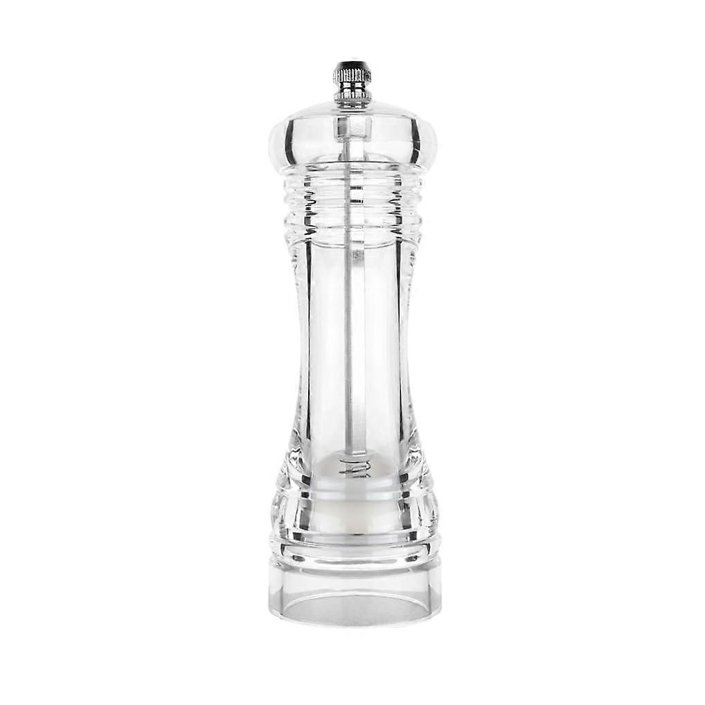 Clear Acrylic Salt and Pepper Grinder Set with Adjustable Ceramic Mill