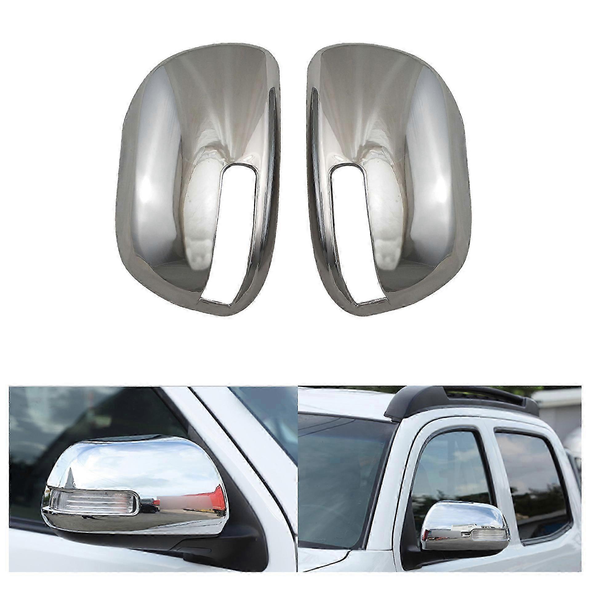 2008-2015 Elfa Alpha Alphard 20 Series Rear View Mirror Cover Abs Silver Electroplating Inverted--xj