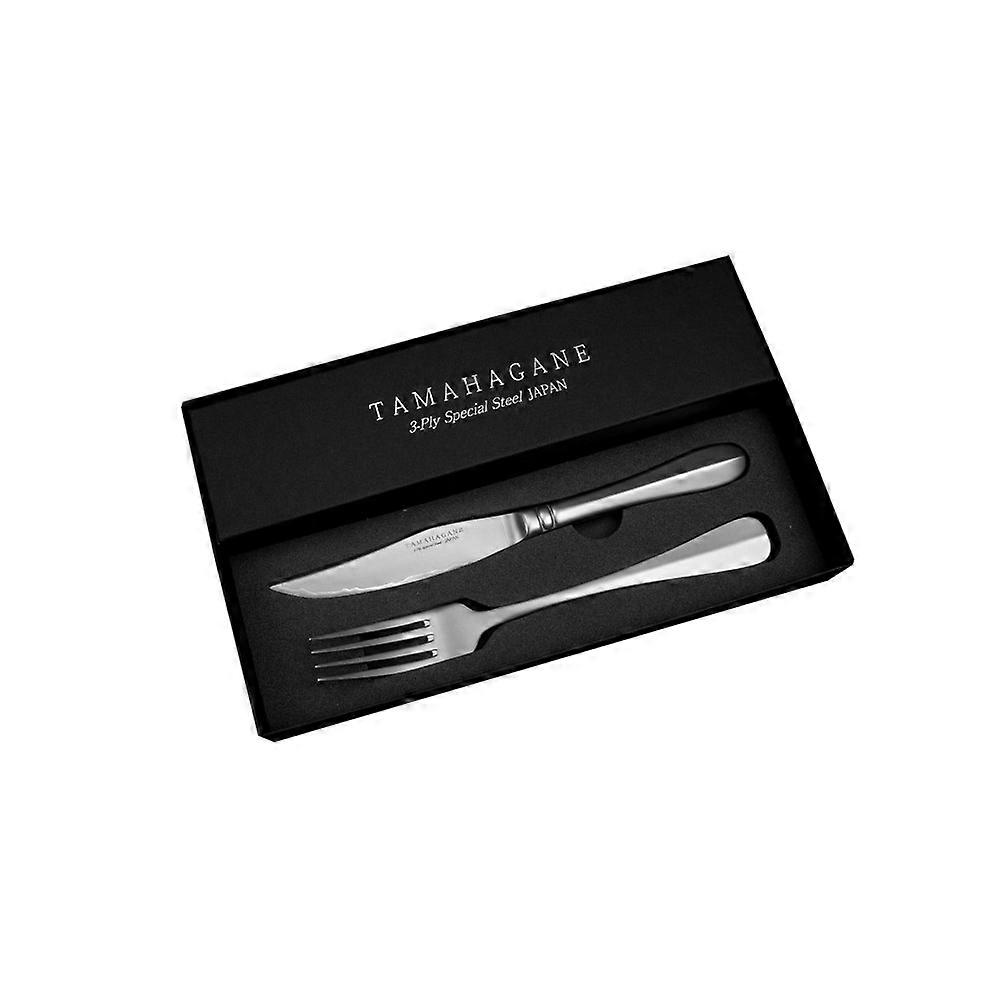 Tamahagane set of 4 knives + 4 steak forks SS005