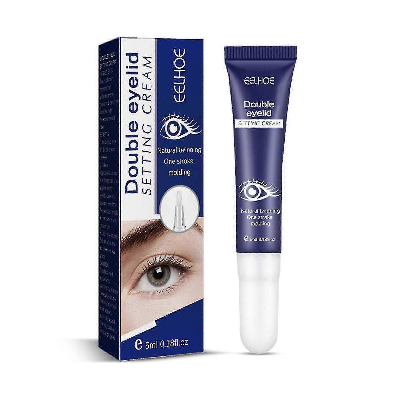 Double Eye Lid Lifting Shaping Cream, lang wirkender unsichtbarer spurloser Kleber