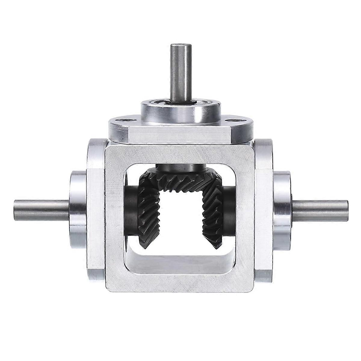 90 Degree Right Angle Bevel 1:1 Reversing Double Output Shaft 20 Teeth Bevel Gear with 6mm Shaft
