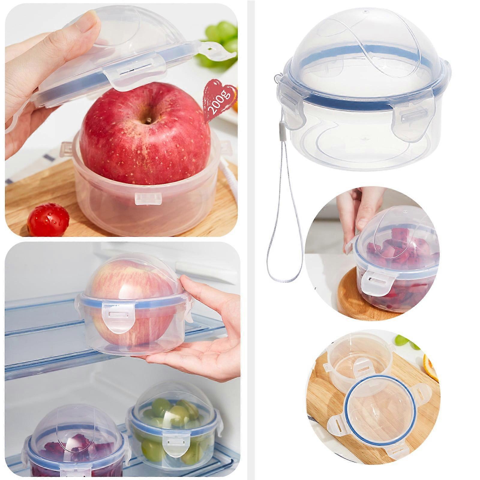 VOSS Food Storage Containers Plastic Food Grade Dry Storage Container Round Container Bowl With Airtight Lid