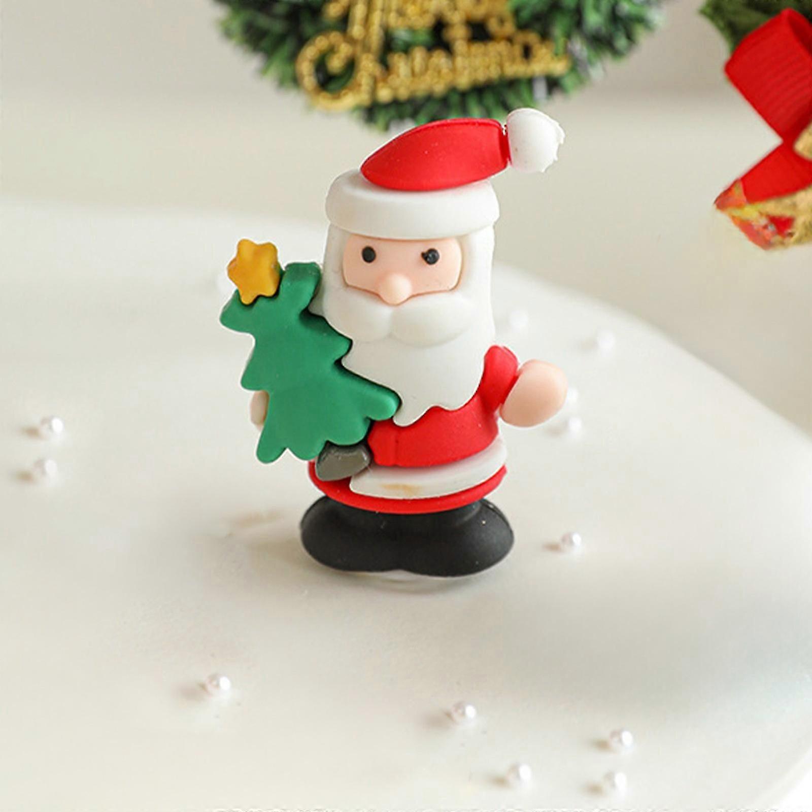 Christmas Decorations Christmas Birthday Cake Decoration Insert Father Christmas Christmas Tree Wreath Three-dimensional Decorations Ornaments