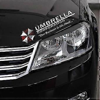 Autocollants Réfléchissants Resident Evil Umbrella Corp - 52x15 Cm - Déco Voiture, PC, Mur, Style Jeu Vidéo