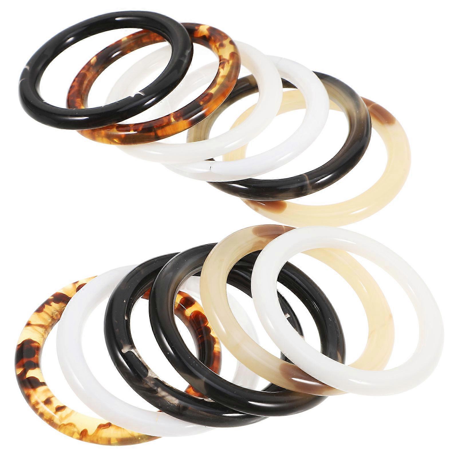 12Pcs Resin Napkin Ring Holders for Thanksgiving Table Decorations