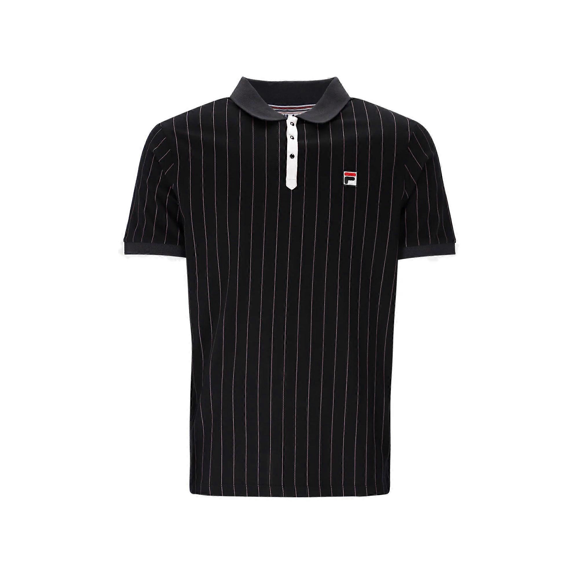 Fila BB1 Classic Striped Polo Shirt FigCharcoal