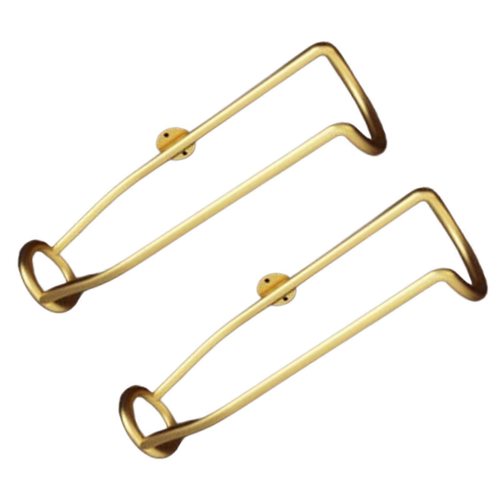 Bucolic Iron Wall Mounted Wine Rack Easy To Install Secure Storage Solution For Wine Bottles Decorative Home Accent  Gold