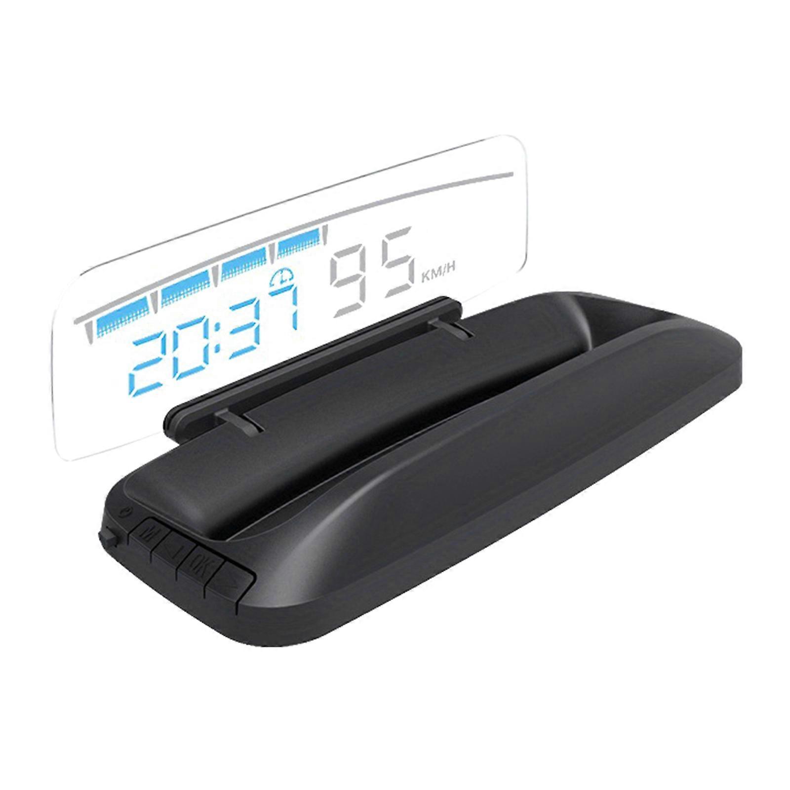 Universal Car HUD Display High Resolution No Ghosting Real Time Speed RPM Fuel Data Multicolor