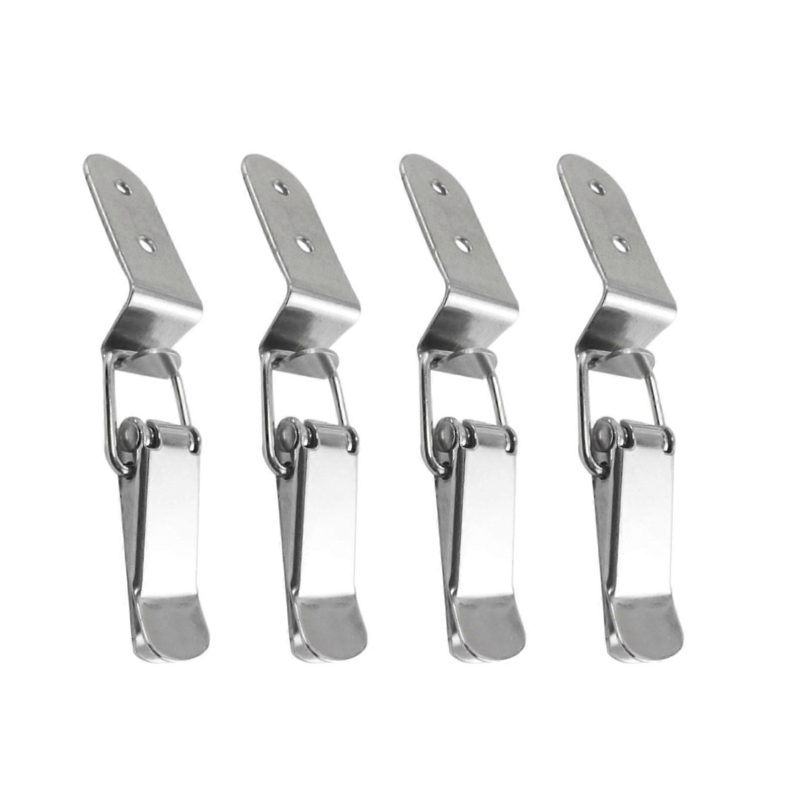 Set of 4 Steel Case Clamps Right Angles Lock Fast Release Catch lock 90 Degree Closures with Box for Toolboxes & Storage Multicolor