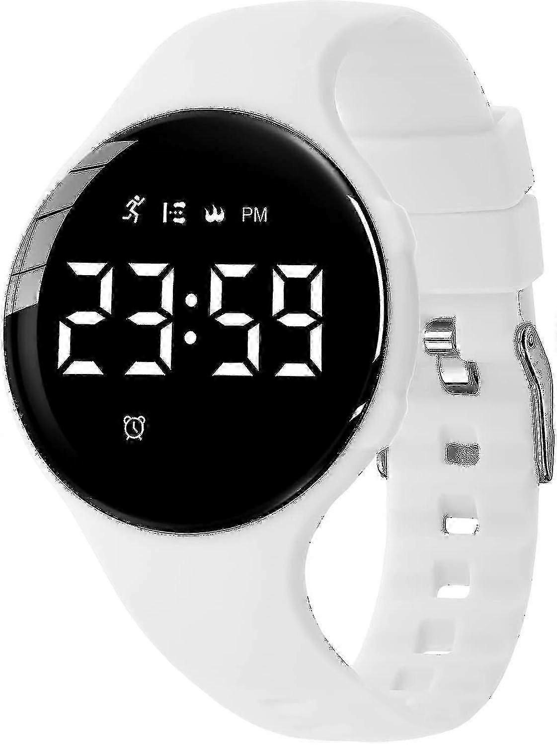 Vedenpitävä lasten urheilukello askellaskurilla - hiljainen tärinäherätyskello 5-12_MM2-vuotiaille pojille ja tytöille