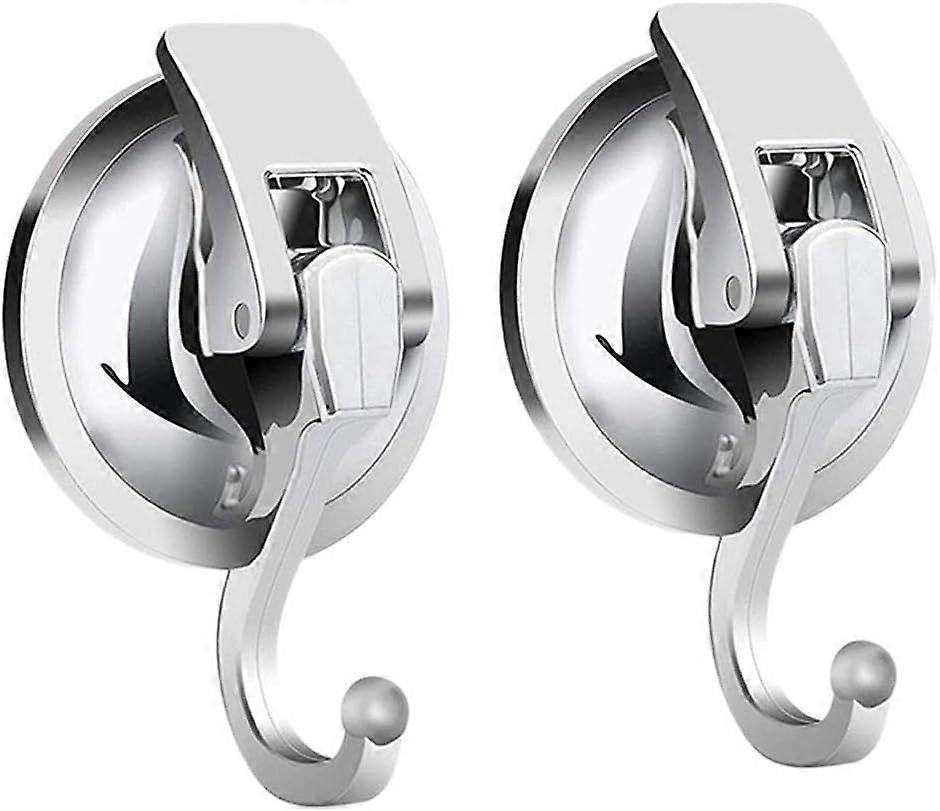 2-Pack Suction Cup Hooks for Versatile Use