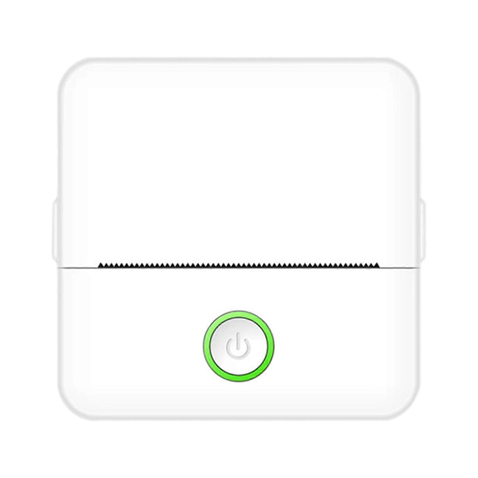 Mini Thermal Printer Thermal Sticker Printer Portable Pocket Printer Label Printer for Printing Photos Sticky Notes List  White