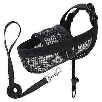 Soft Mesh Large Dog Muzzle Ventilate Elastic Pet Mouth Cover for Small Medium Large Dogs Prevents Biting Barking  XL