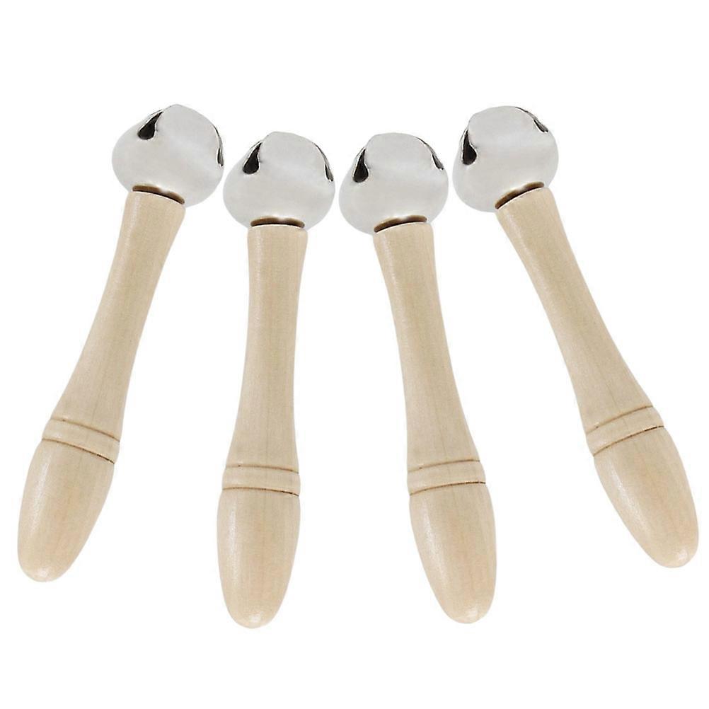 Jingle Bell Classroom Bell Percussion Instrument Vertical Bell 4Pcs