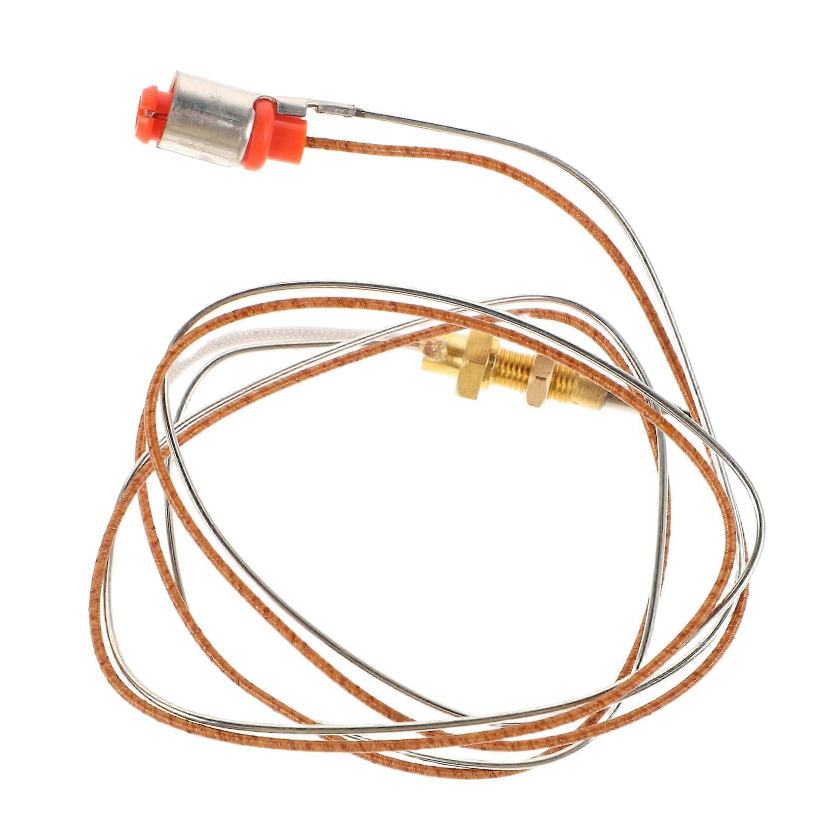 Gas Fireplace Thermocouple with Safety CutOff for Stoves and Durable Heating Sensor Replacement