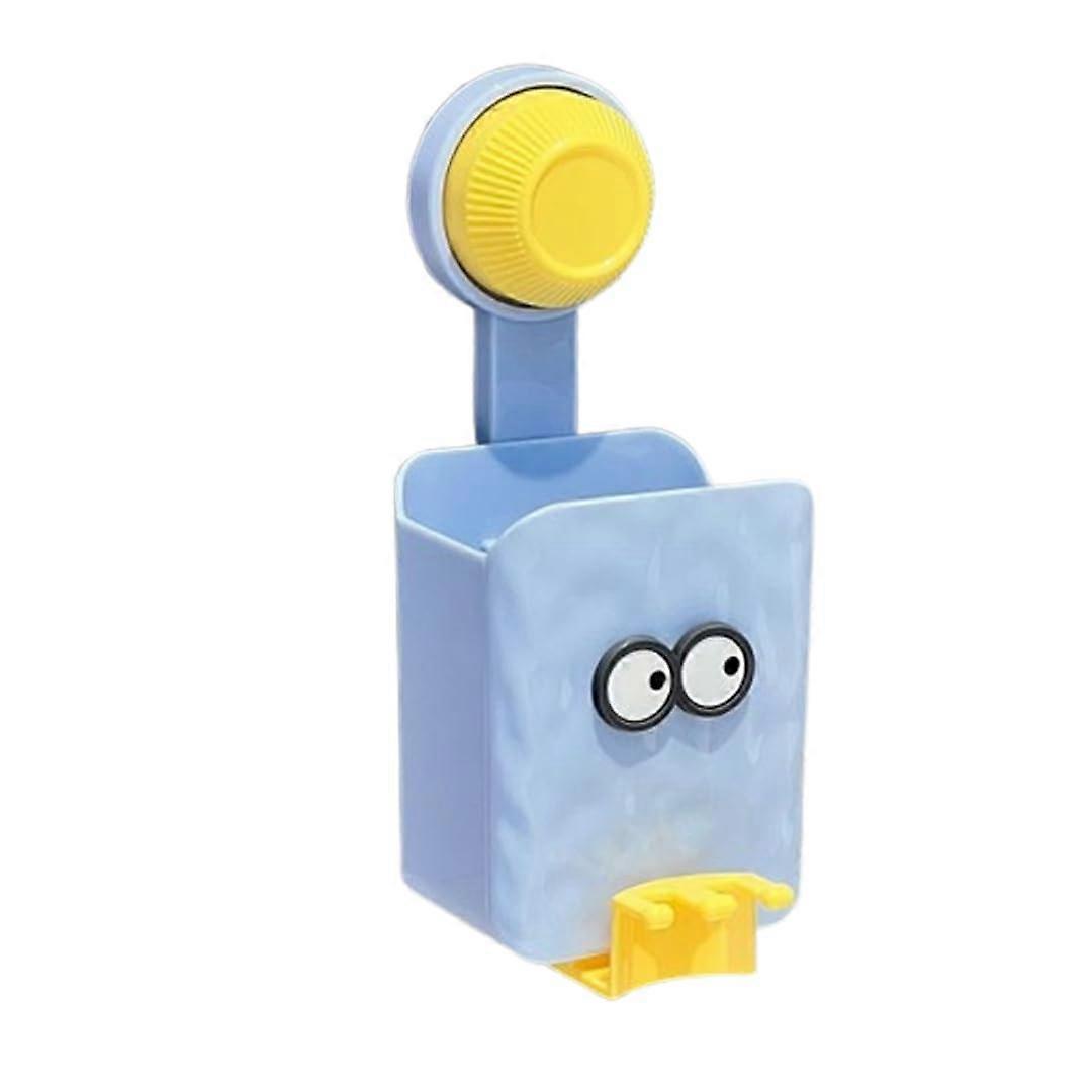 Toothbrush Holder with Powerful Suction Cup, Drill Wall Mount for Shower, Toothpaste and Razor Organizer