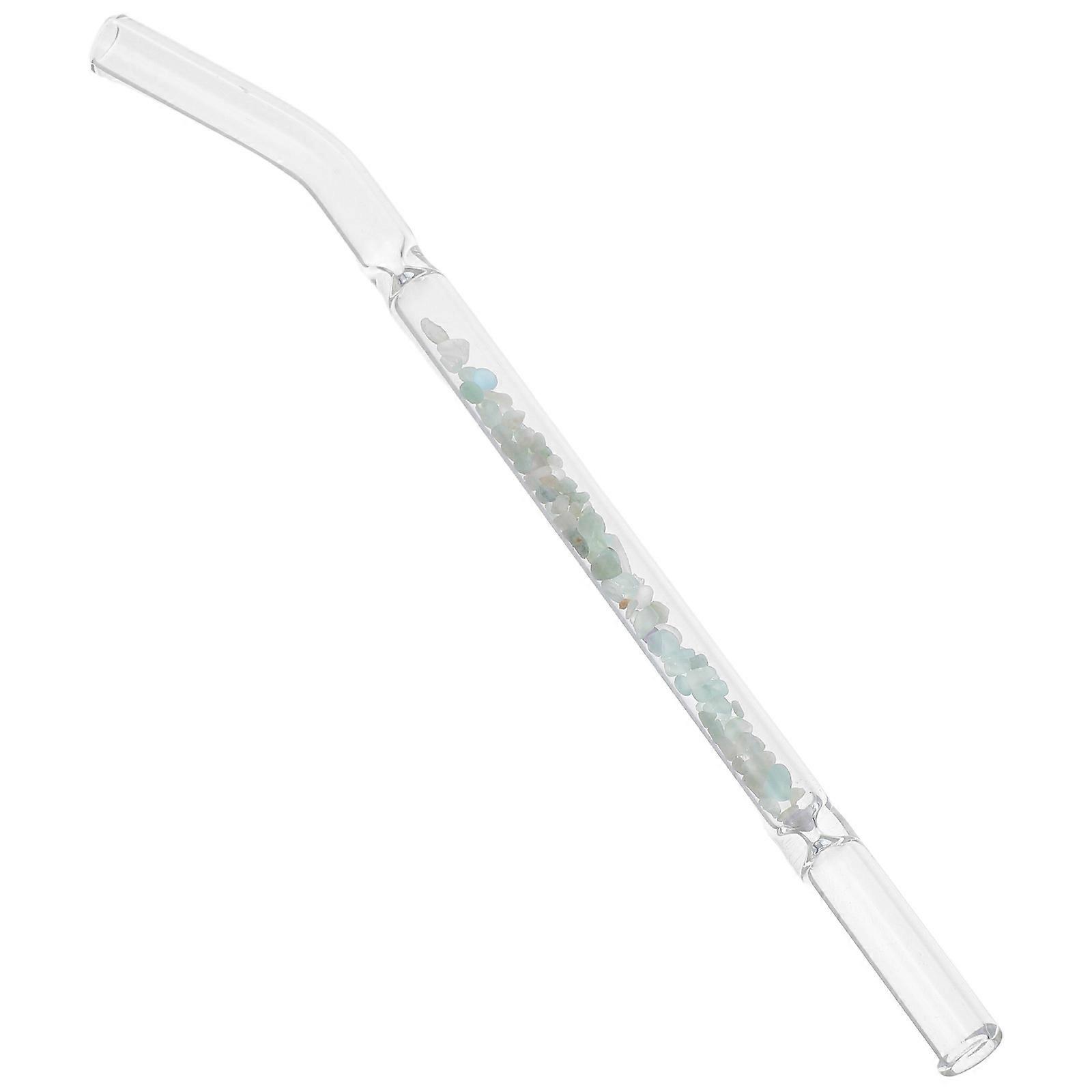 Glass Drinking Straw Reusable with Filter for Smoothies and Beverages