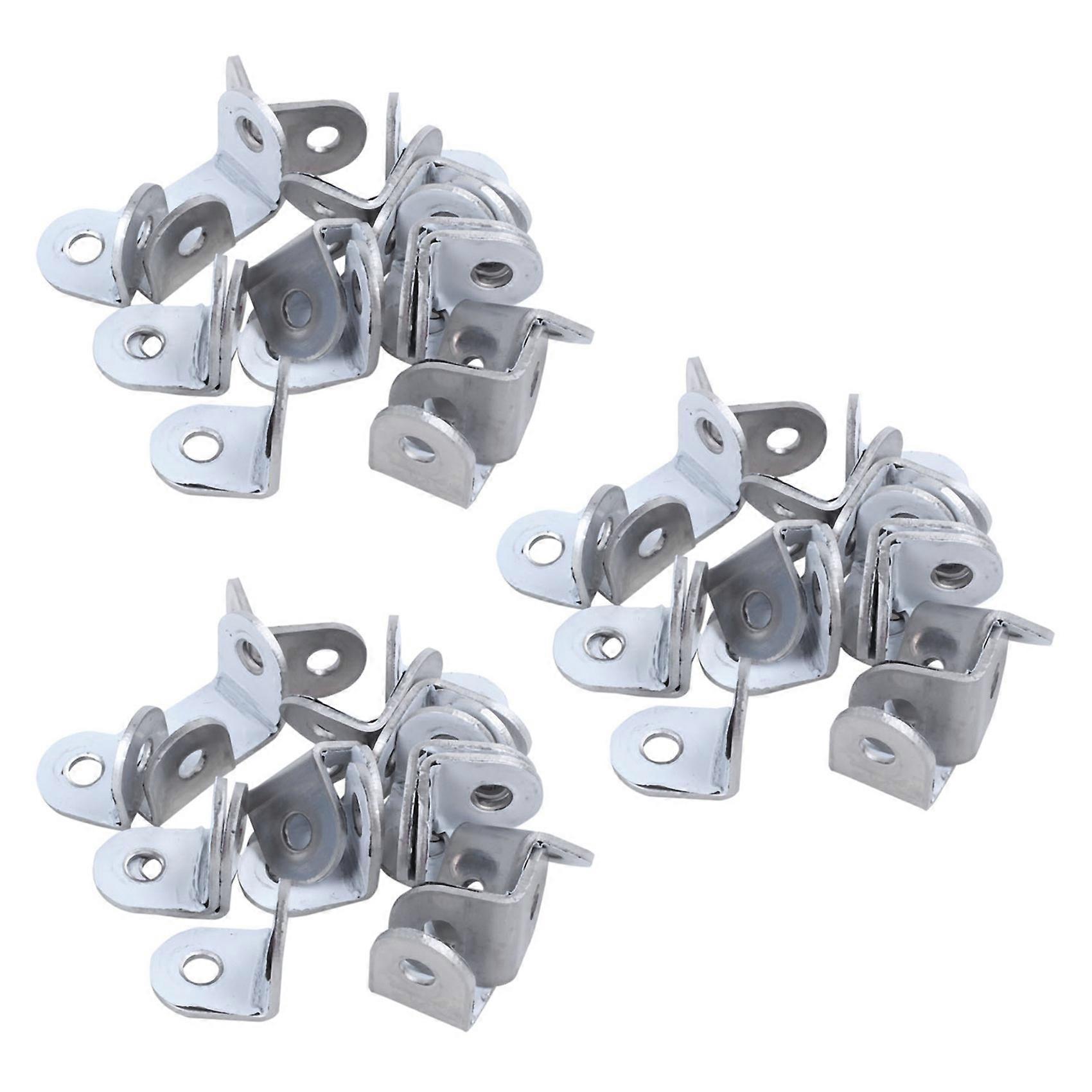60Pcs 20mm x 20mm 90 Degree Shelf Support Corner Brace Angle Bracket