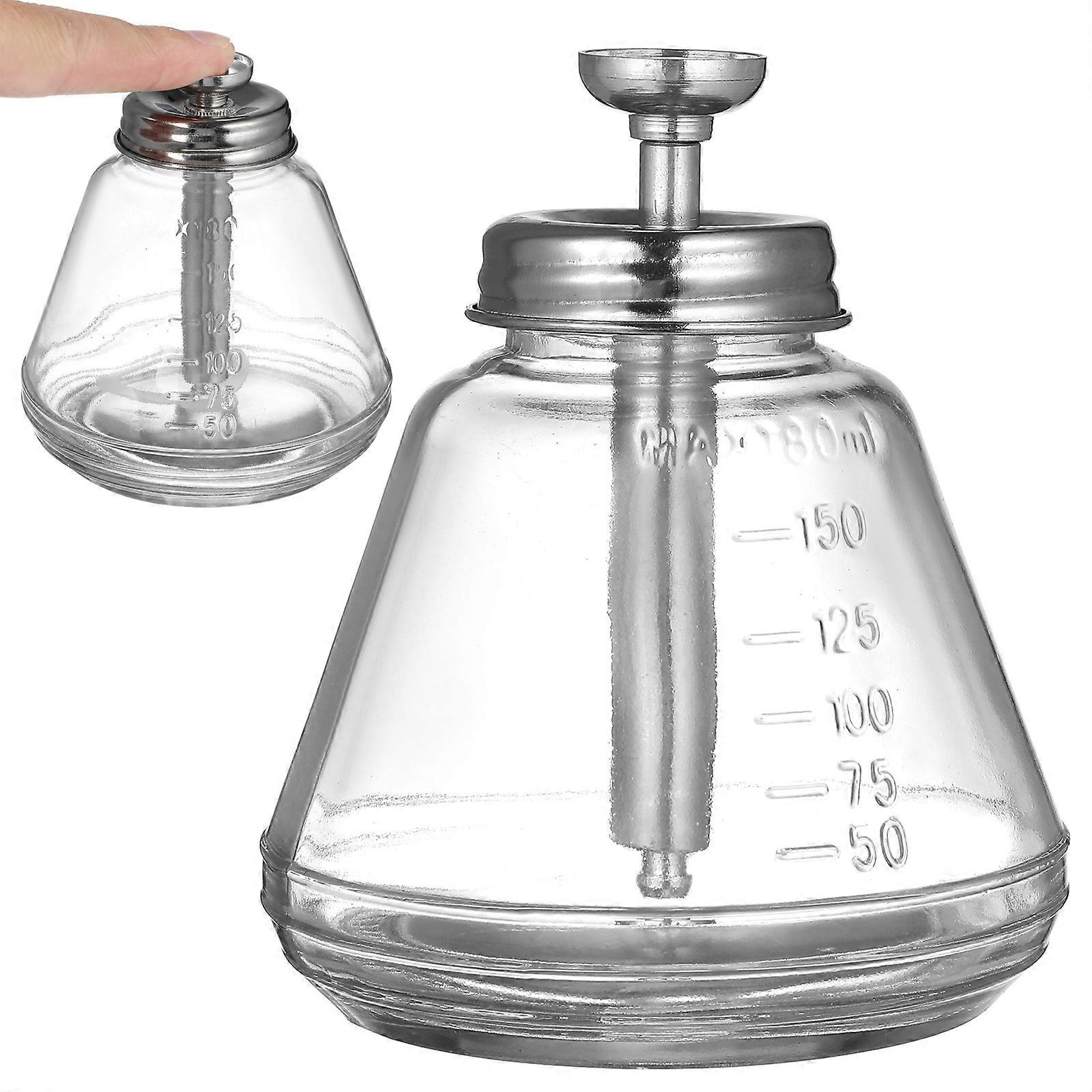 180ML vide poussoir pompe à alcool désinfectant récipient bouteille de distributeur en verre