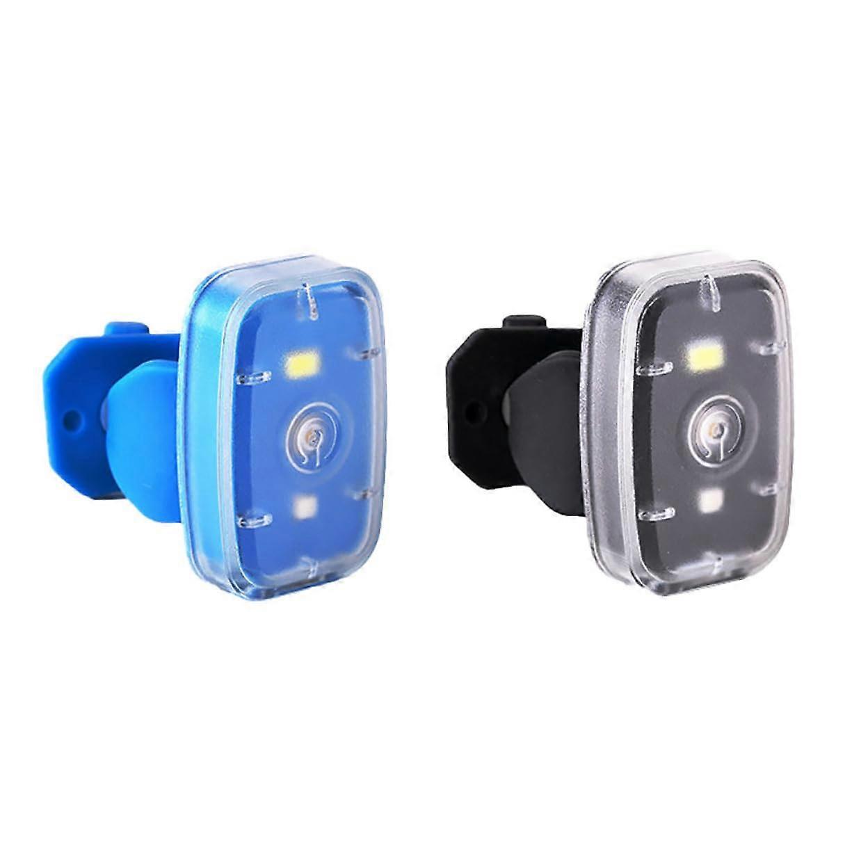 2pcs USB Rechargeable Safety Light with Bright LED Strobe, Waterproof Clip for Running and Cycling