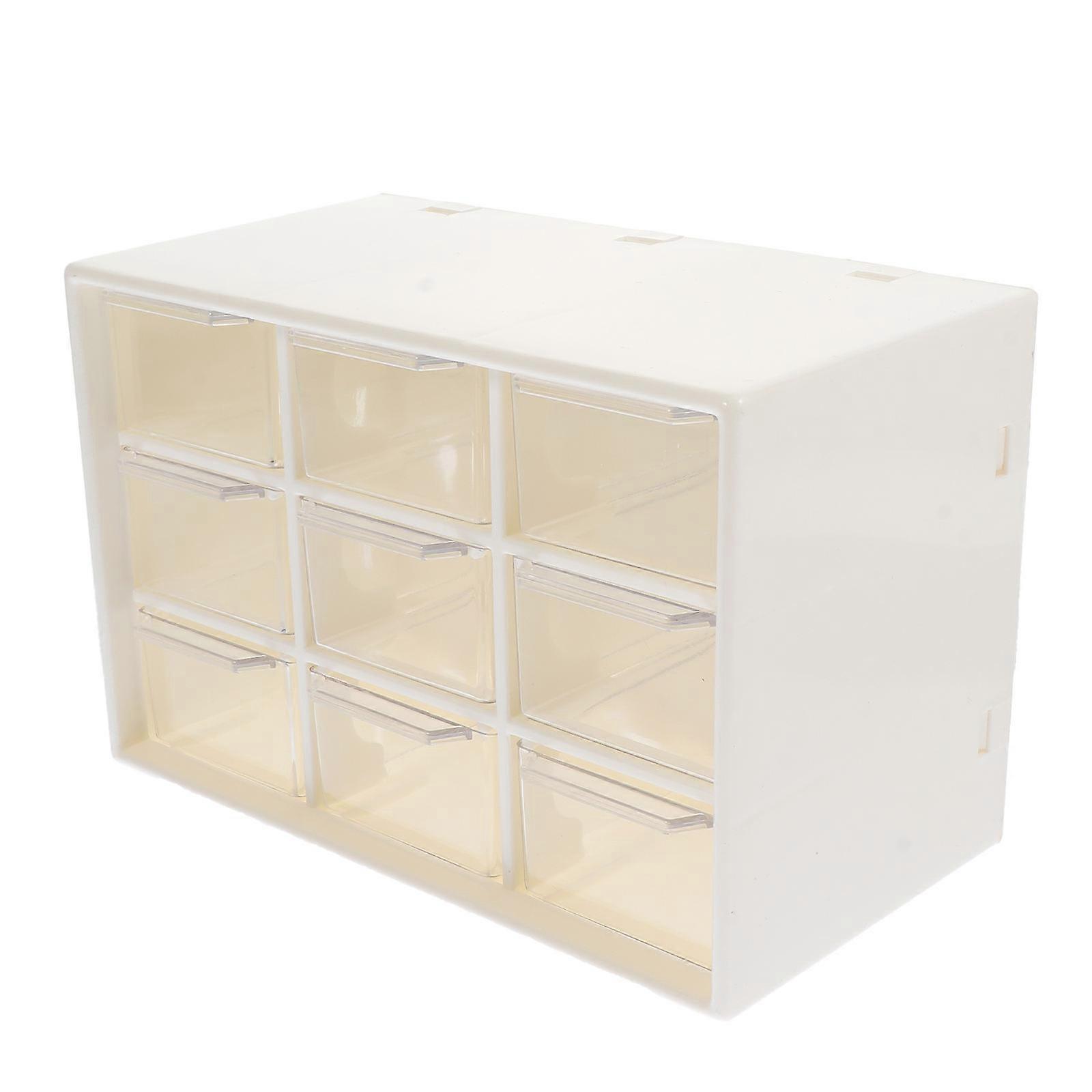 9 Drawer Plastic Storage Box Organizer Stackable Craft and Makeup Storage for Vanity and Cabinet