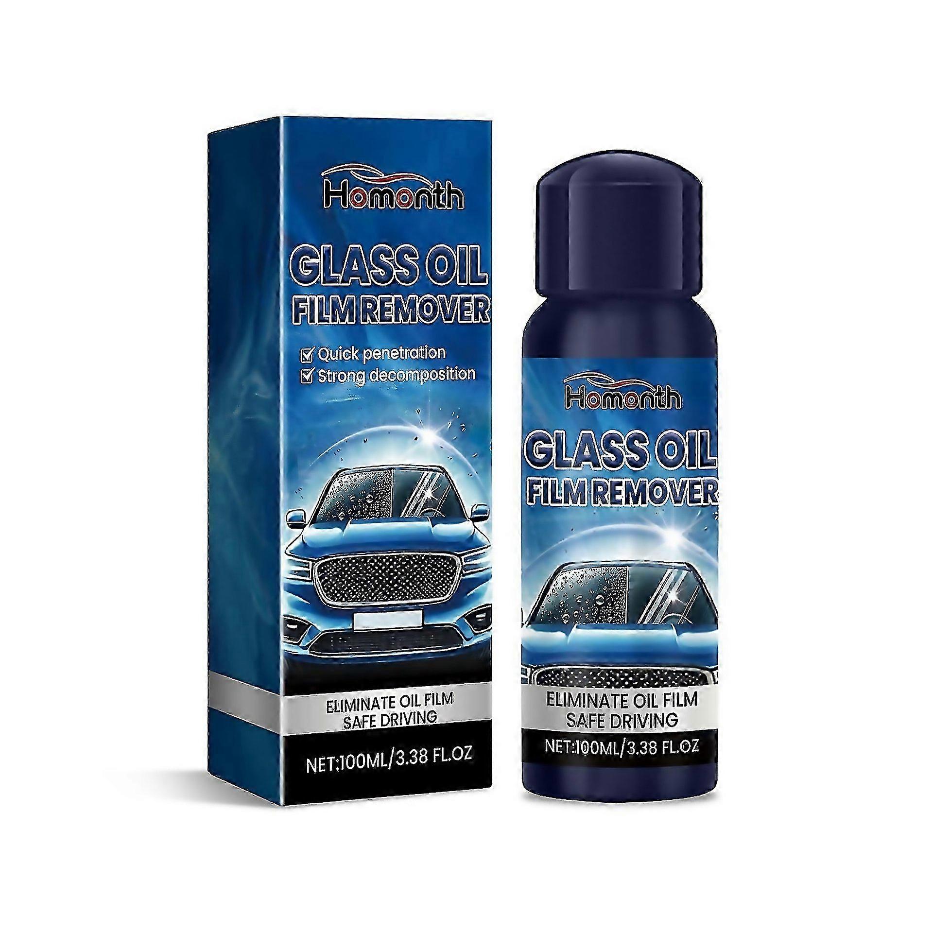 For Premium Car Glass Oil Film Cleaner 100ml Stain Oil Remover For Windshield Fastacting Gentle Stre