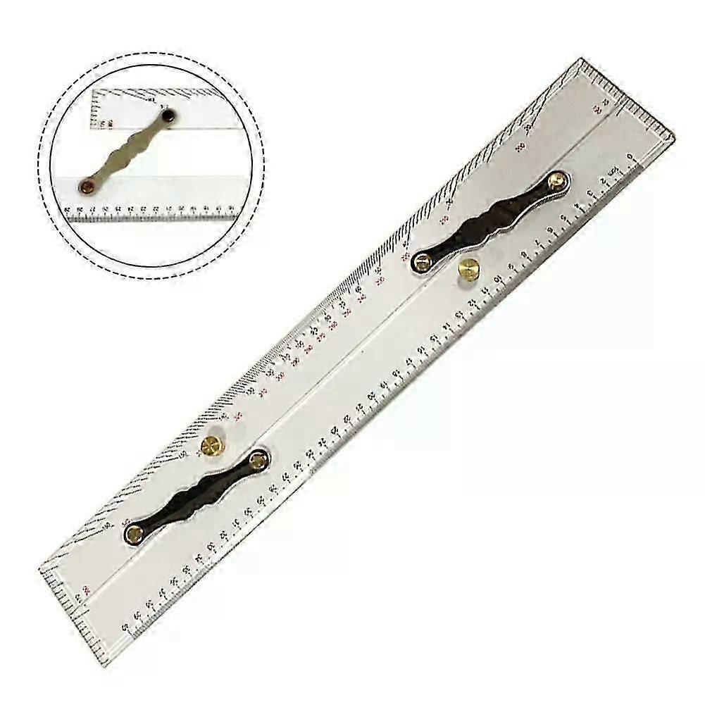 45cm Plotter Navigation Parallel Ruler Tied-Up Sea Chart Measuring Divider Measuring Tool