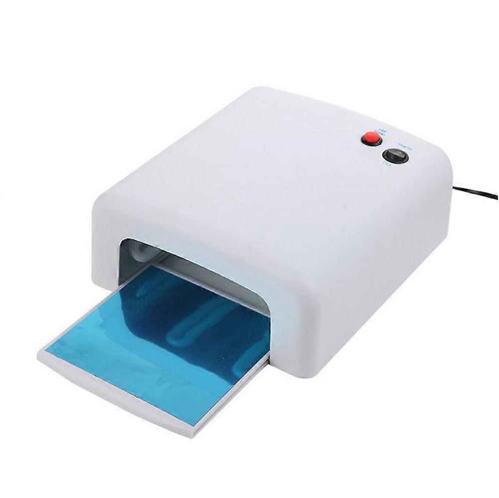 36W UV Nail Lamp with Fast UV Gel Curing for All Gel Polish, 4x9W Advanced UVA Bulbs White