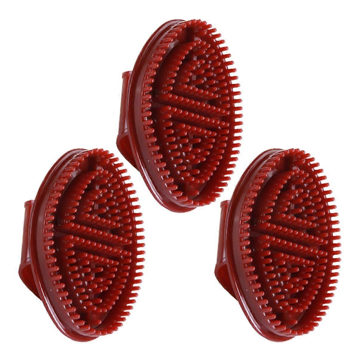 3PCS Scalp Massage Brush for Shower and Bath with Gentle Cleansing and Ergonomic Grip Handle