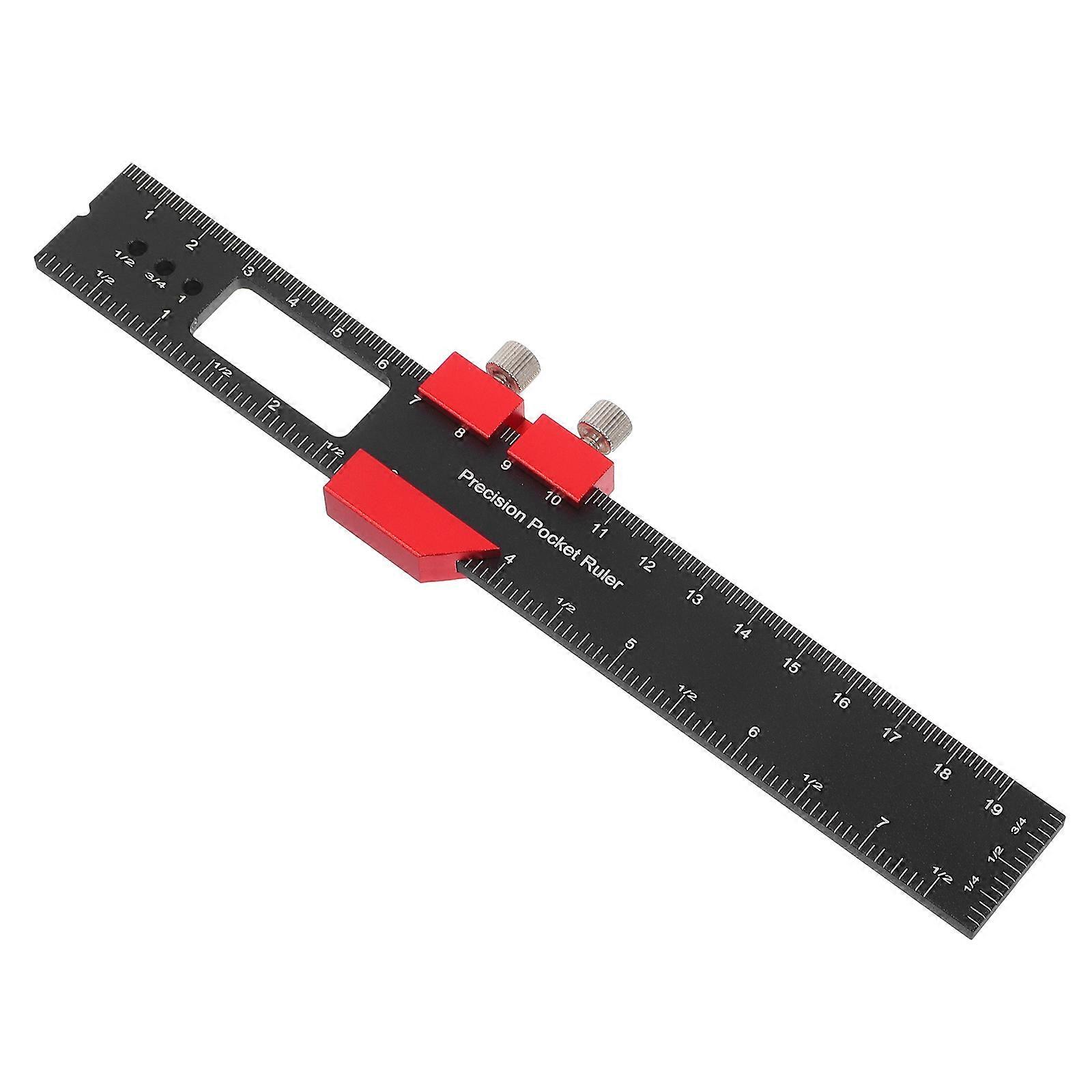 T-Shaped Woodworking Scribing Ruler for Accurate Measuring and Marking
